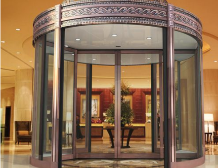 平凉两翼旋转门指纹清理与消防联动接线方法！